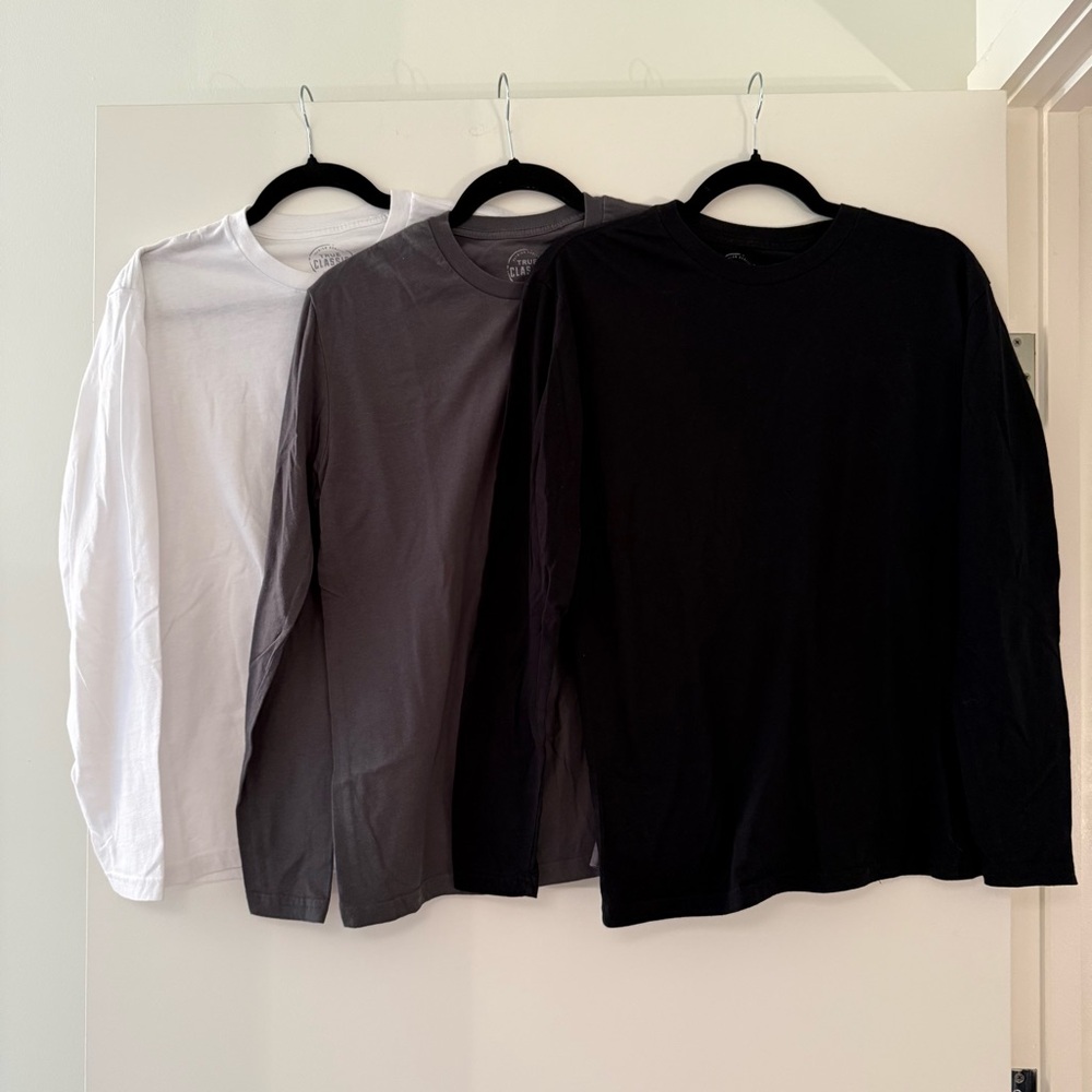 Bundle of 3 Men’s True Classic Long Sleeve Tshirts
